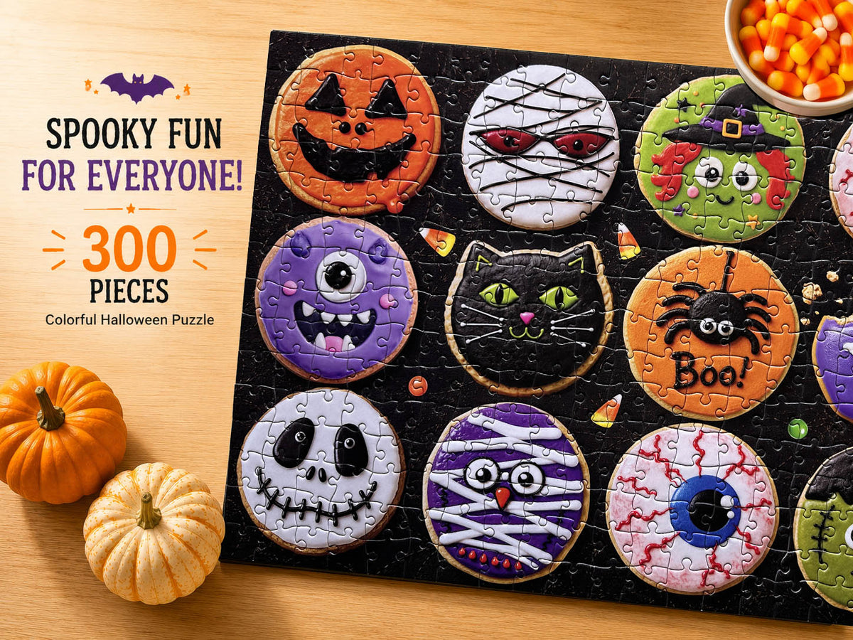300 Piece Halloween Puzzle for Kids & Adults