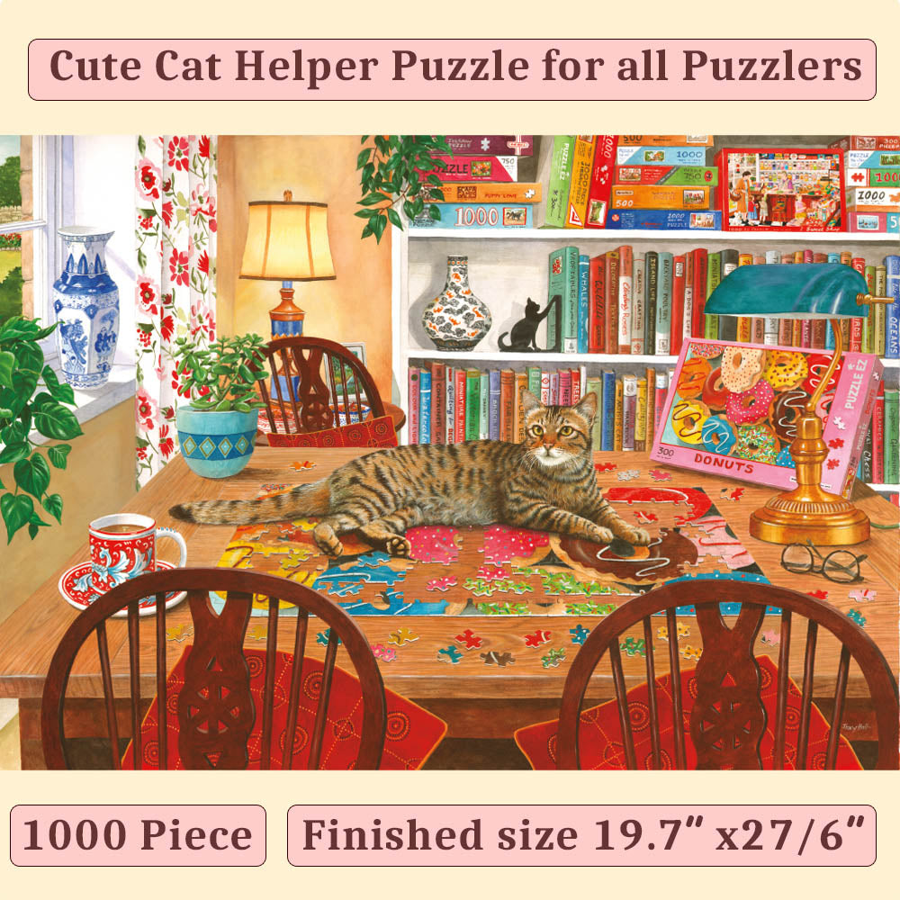Cat Puzzle for Adults 1000 Piece - Puzzle in a Puzzle Cozy Themed Puzz –  PUZZLE EZ