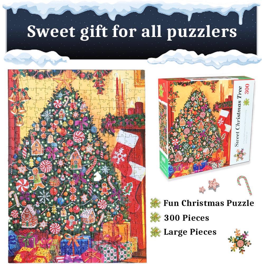 300 Piece Christmas Tree Puzzle – PUZZLE EZ