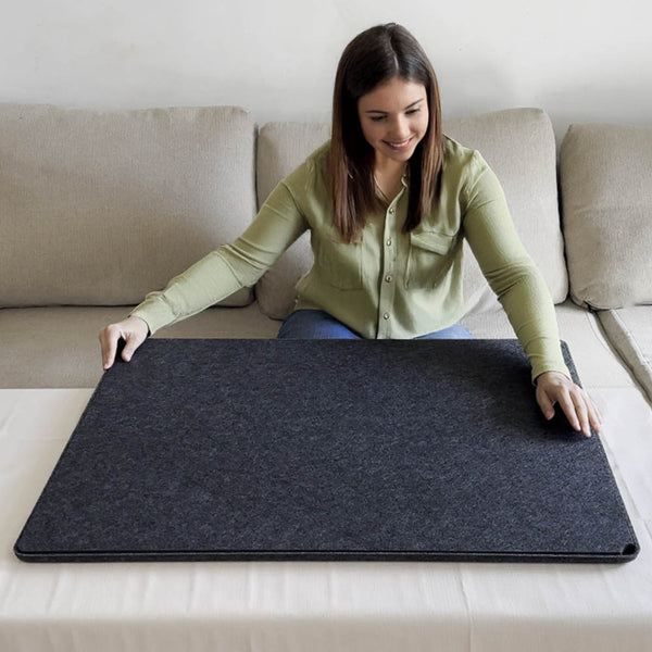 1000 Piece Puzzle Board with Rigid Felt Board Cover - Dark Grey