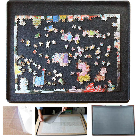 2000 Piece Puzzle Board with Cover Size 40.5" x 30.5" with 8 Pack Puzzle Glue Sheets