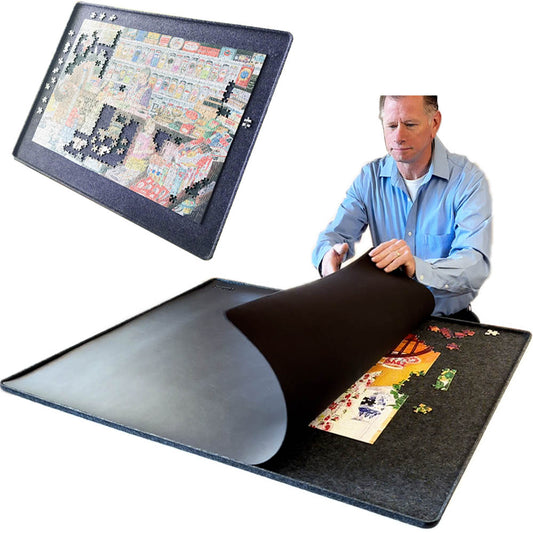 2000 Piece Puzzle Board with Cover Size 40.5" x 30.5" - Dark Gray