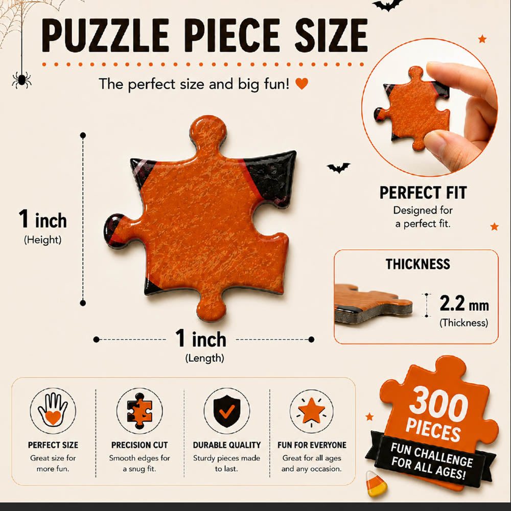 300 Piece Halloween Puzzle for Kids & Adults