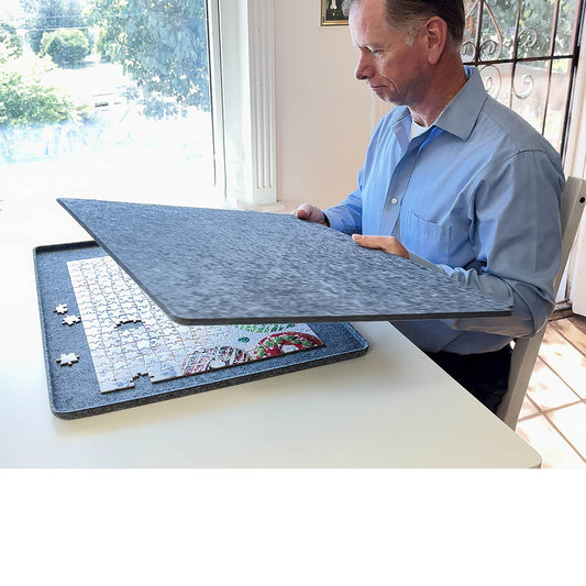 500 Piece Felt Puzzle Board - Gray
